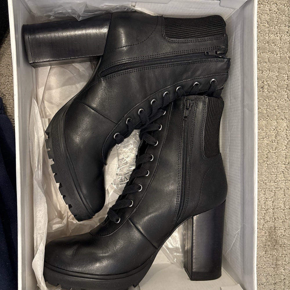 Steve Madden Black Heeled Boots